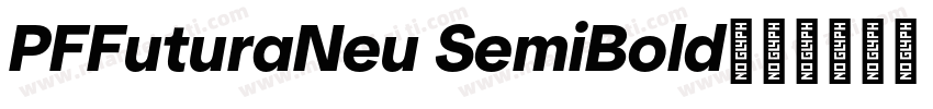 PFFuturaNeu SemiBold字体转换